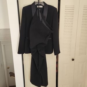 Black Tahari Suit with Tuxedo blazer